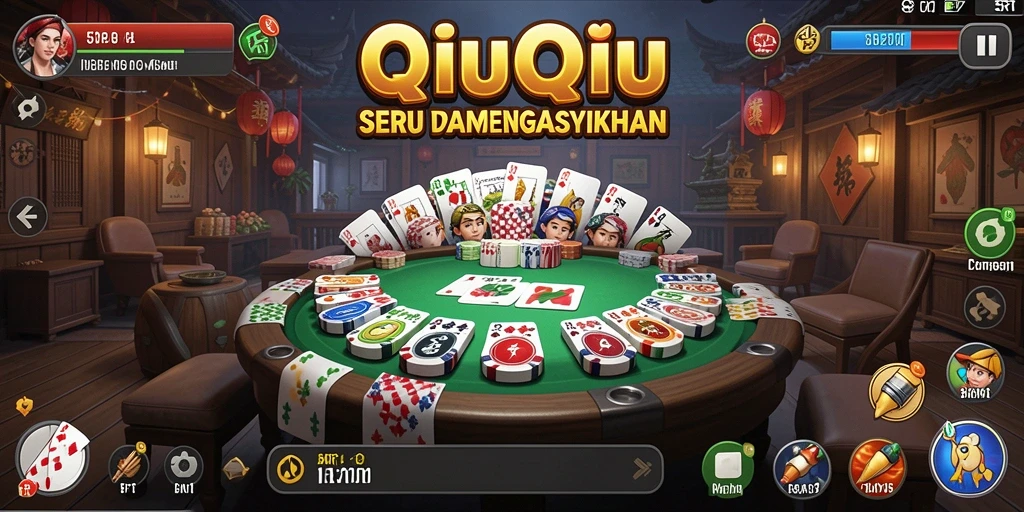 Tampilan gameplay QiuQiu yang seru di 5RT.