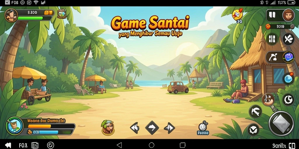 Tangkapan layar F08 menampilkan gameplay santai yang seru.