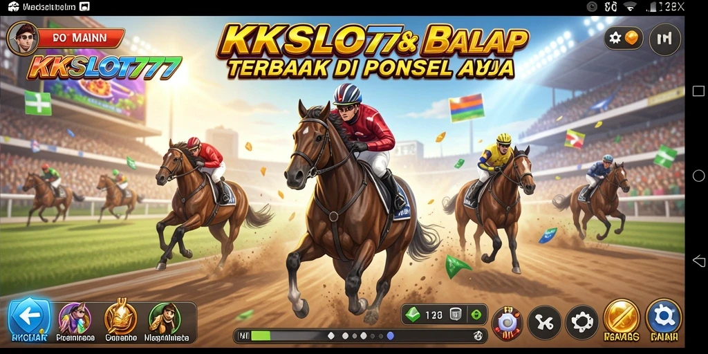 Screenshot KKSLOT777 menampilkan serunya balap di lintasan menantang.
