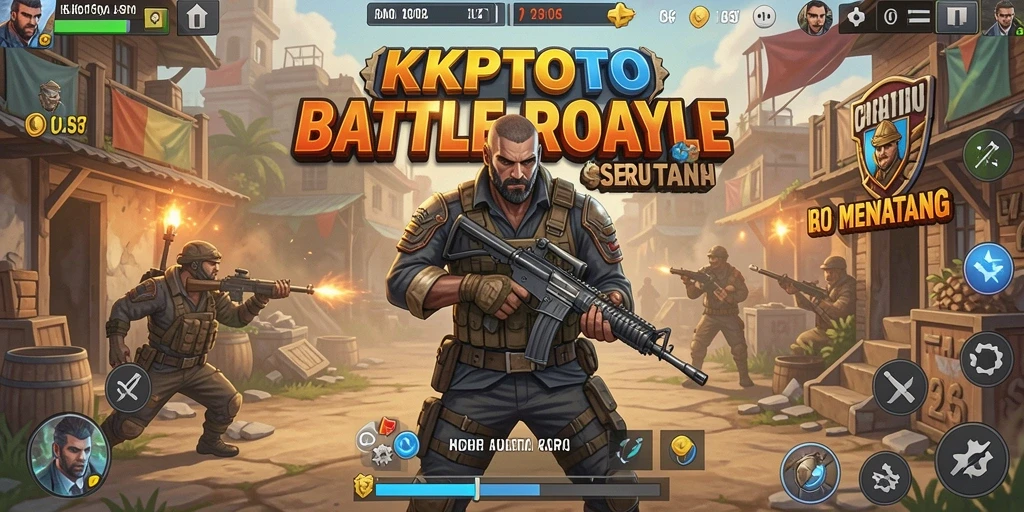 Tampilan aksi menegangkan dalam KPKTOTO Battle Royale.