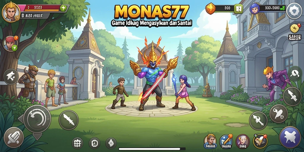 Tampilan gameplay <strong>MONAS77</strong> yang seru dan santai.