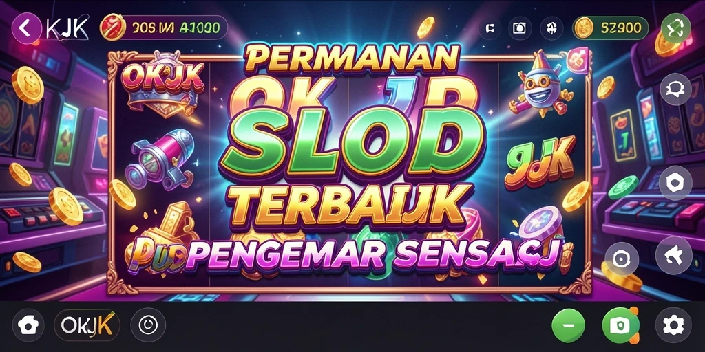 Tampilan grafik permainan slot yang menarik dan penuh warna di OKJK.