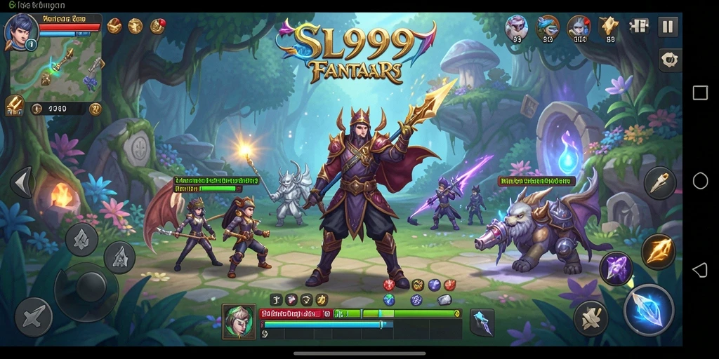 Tampilan gameplay di SL999 yang memukau dengan aksi RPG yang seru.